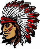 Indian Chief Mascot Head Vector Graphic

 
