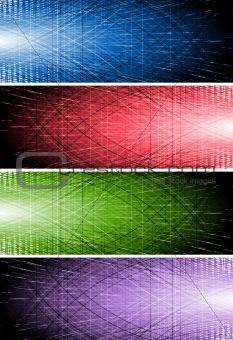 Bright vector banners