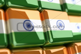 Indian flag-cube