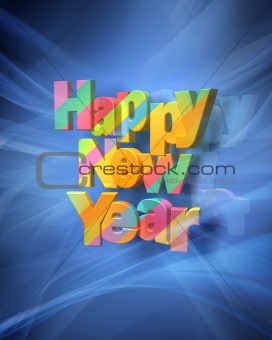 Happy New Year Rendering