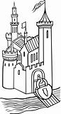 Medieval locked castle