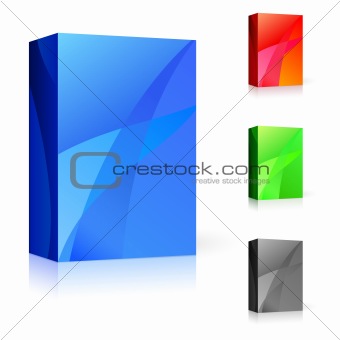 CD box of different colors