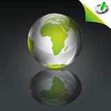 Conceptual Green Globe