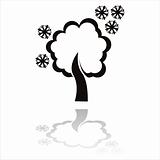 winter tree icon
