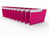 3d folder pink