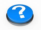 3d button blue question mark