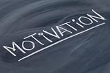 motivation word on blackboard