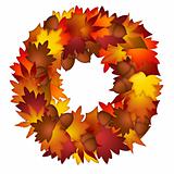 Fall Leaves and Acorns Wreath