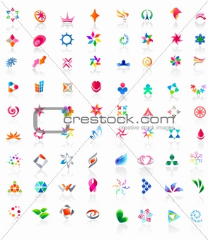 72 colorful vector icons: (set 2)