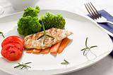 Grilled Chicken breast with vegetables