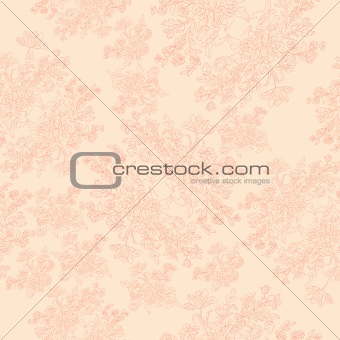 floral retro pattern