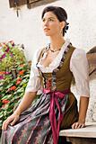 Bavarian girl costume in Holiday