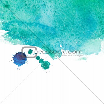 Watercolor sea wave