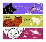 Cats.Cats.Cat's life banners