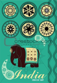 Decoration set in Indian style