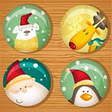 Cute Christmas badges