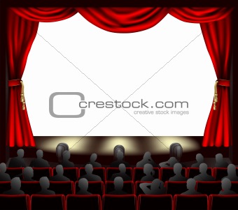Cinema with audience