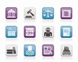 Justice and Judicial System icons