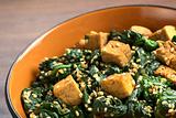 Tofu with Spinach and Sesame