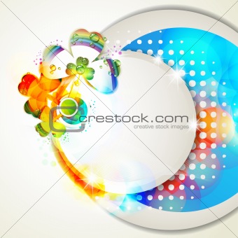 Abstract background with clover