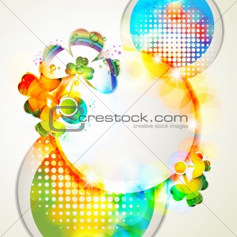Abstract background with clover
