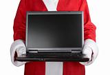 Santa Clauswith laptop