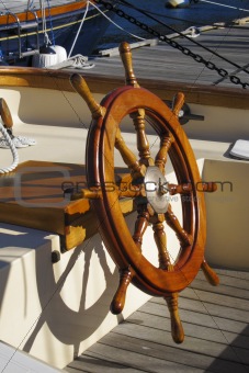 Sailboat steering wheel