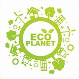 green ecological planet