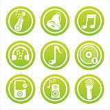 green musical tools signs
