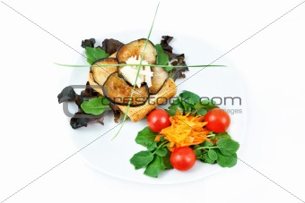 Vegetarian breakfast salad
