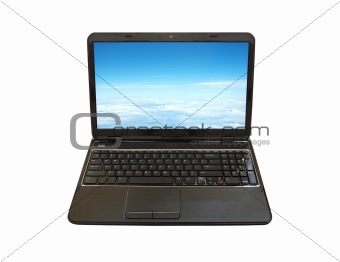 laptop PC isolated on white background