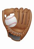 Baseball Glove Vector