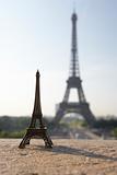 Eiffel Tower With Model,Paris,France