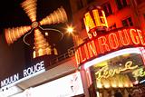 Exterior Of Moulin Rouge,Paris