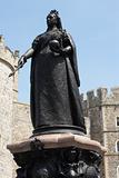 Statue Of Queen Victoria Outside Windsor Castle