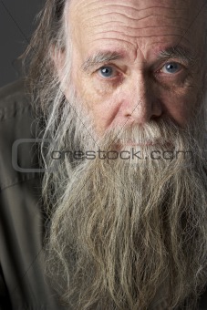 Senior Man With Long Beard