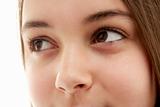 Close-Up Of Teenage Girl's Eye