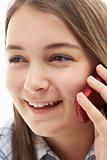 Young Girl Talking On Mobile Phone