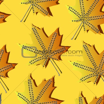 A seamless pattern with leaf,autumn leaf background