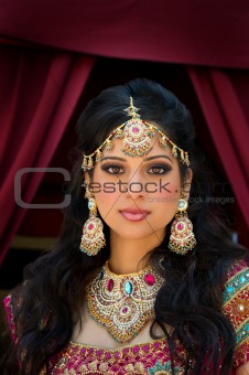 Portrait of a beautiful Indian Bride