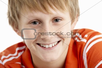 Portrait Of Smiling 12 Year Old Boy