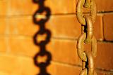Old rusted chain