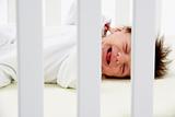 Newborn Baby Crying In Cot