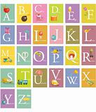 Colorful abc letters 