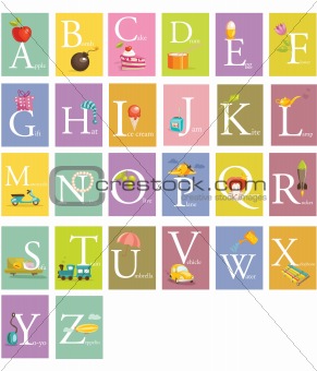 Colorful abc letters 