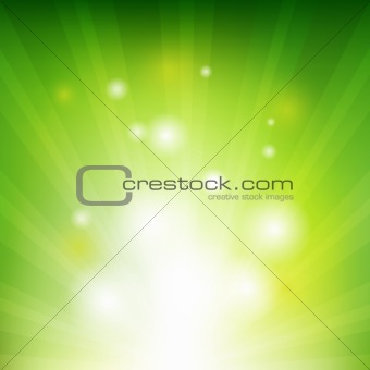 Green Background With Beams