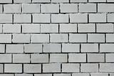 White painted brick wall