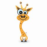 Hilarious cartoon giraffe