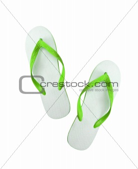 beach shoes isolated on white
