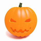 Carved halloween pumpkin head